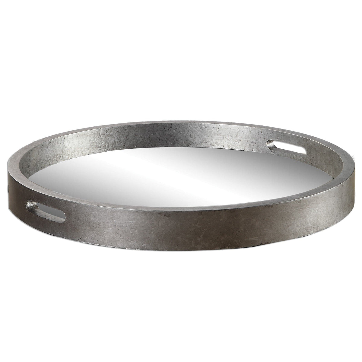 Uttermost Accessories Bechet Round Silver Tray House of Isabella UK