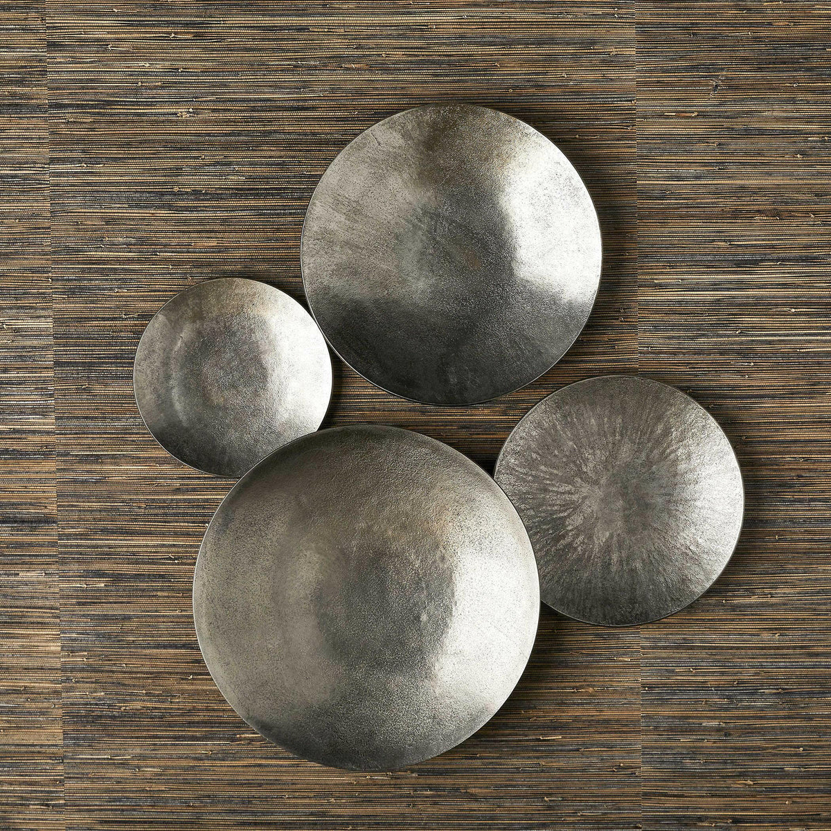 Black Label Aitana Metal Wall Decor - Silver, S/3.