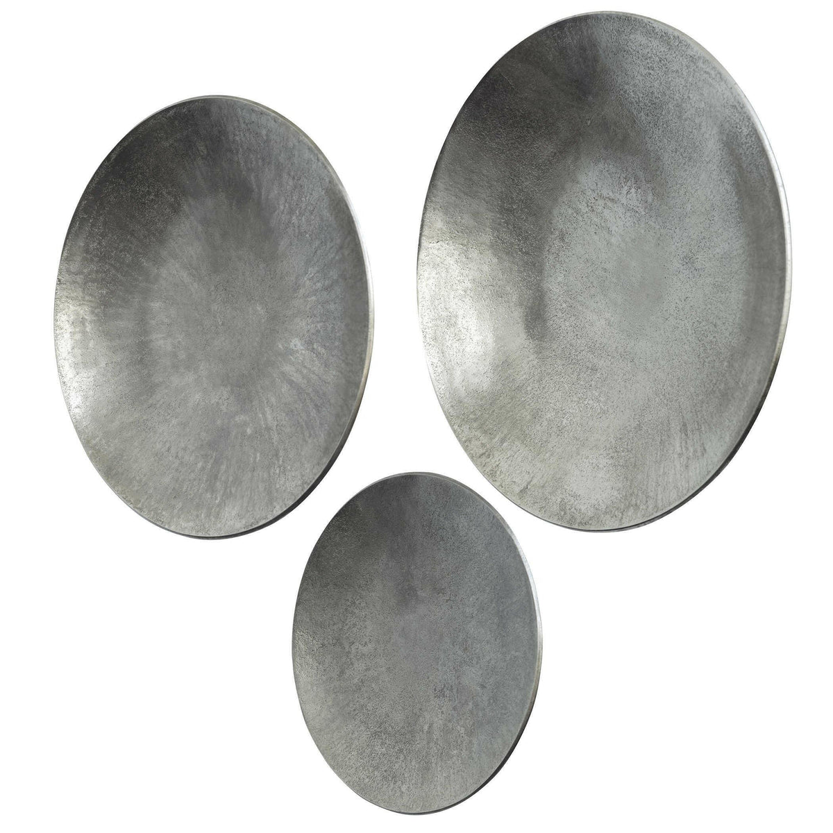 Black Label Aitana Metal Wall Decor - Silver, S/3.