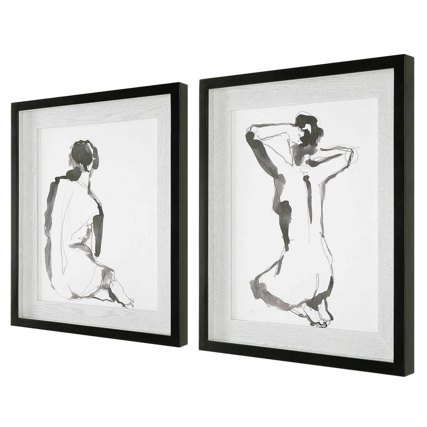 Uttermost Accessories Black Label Bathers Framed Prints, S/2 House of Isabella UK