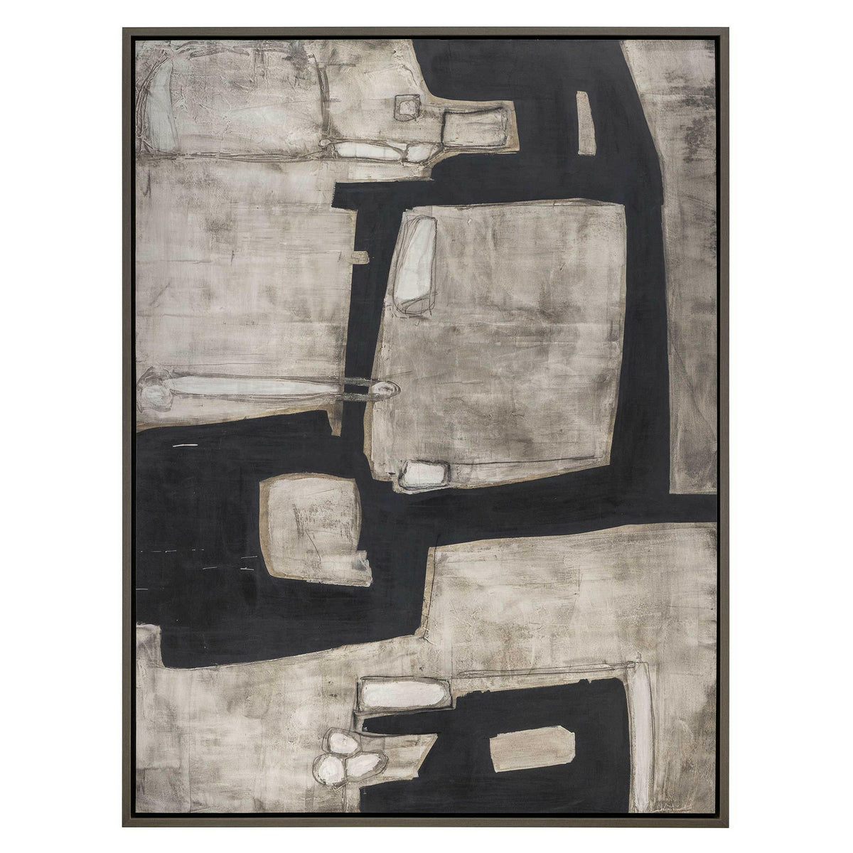 Black Label Been Around the Block Framed Canvas.