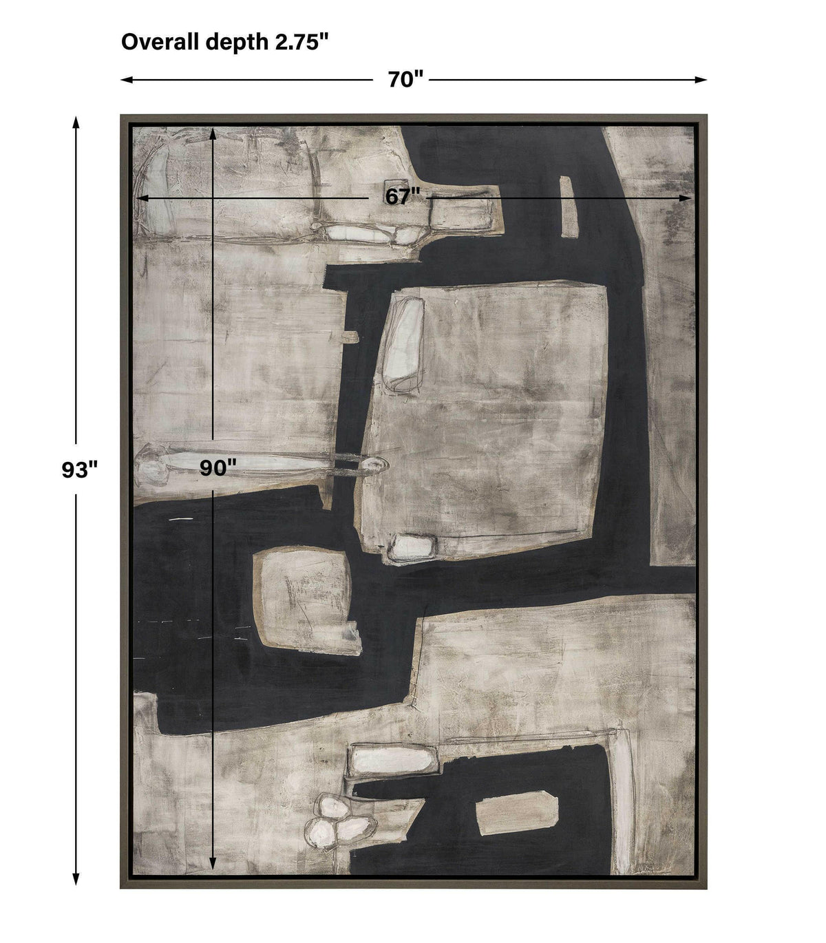 Black Label Been Around the Block Framed Canvas.