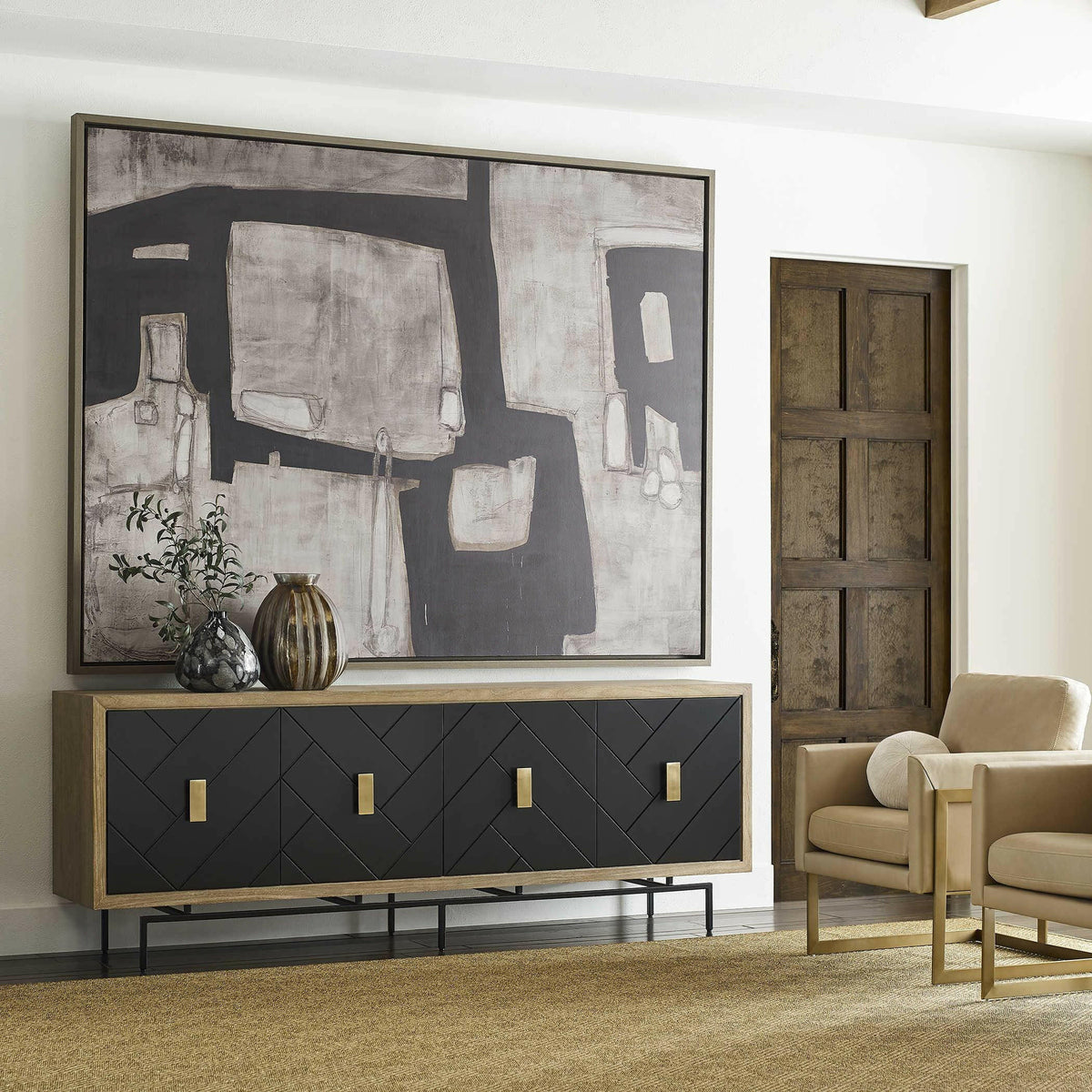 Black Label Been Around the Block Framed Canvas.