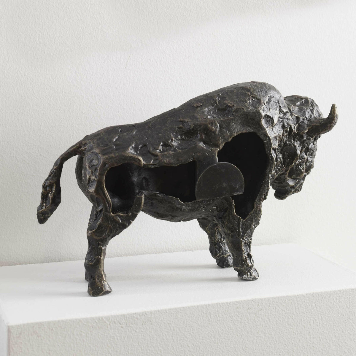 Black Label Bison Metal Wall Sculpture.