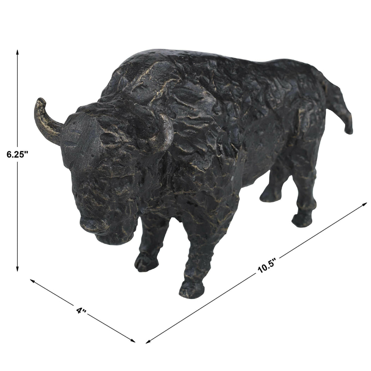 Black Label Bison Metal Wall Sculpture.