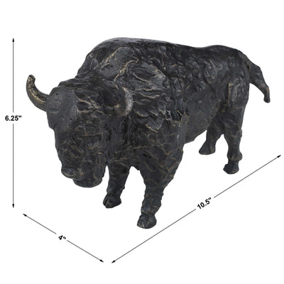 Uttermost Accessories Black Label Bison Metal Wall Sculpture House of Isabella UK