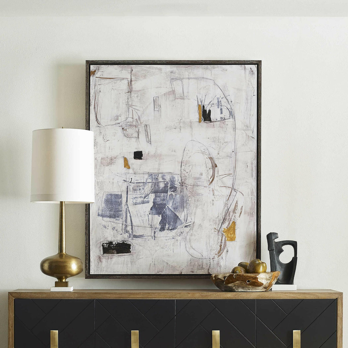 Black Label Boom Town Framed Canvas.