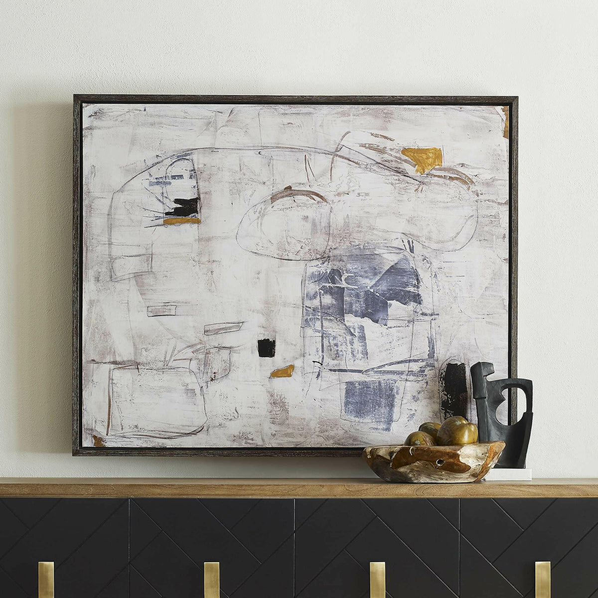 Black Label Boom Town Framed Canvas.