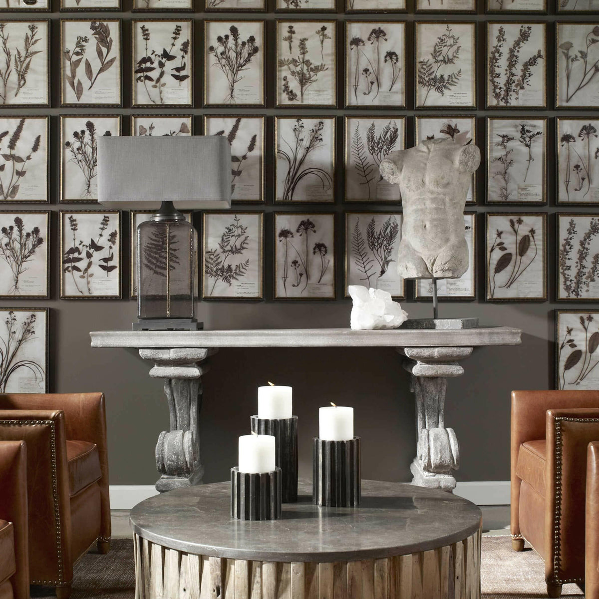 Black Label Botany Framed Prints, S/18.