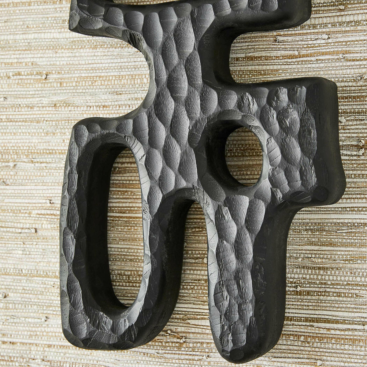 Black Label Chiseled Silhouette Wall Sculptures, S/2.