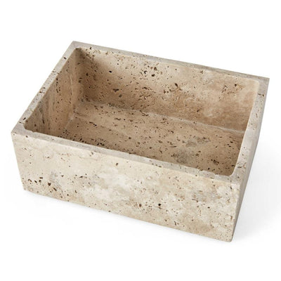 Uttermost Accessories Black Label Groove Thing Box - Travertine House of Isabella UK