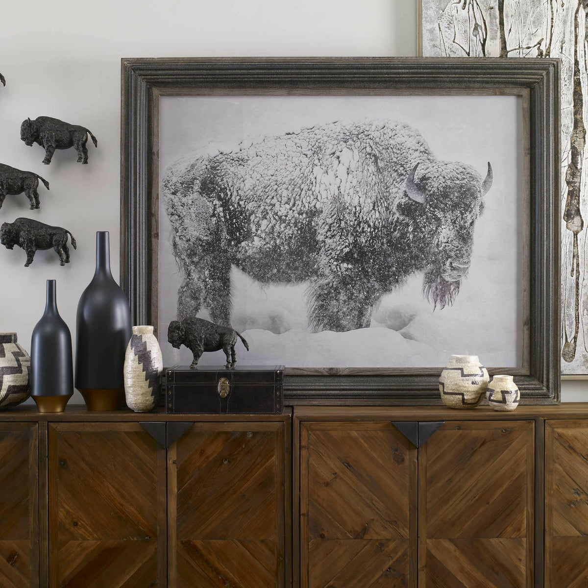 Black Label in the Storm Framed Print.