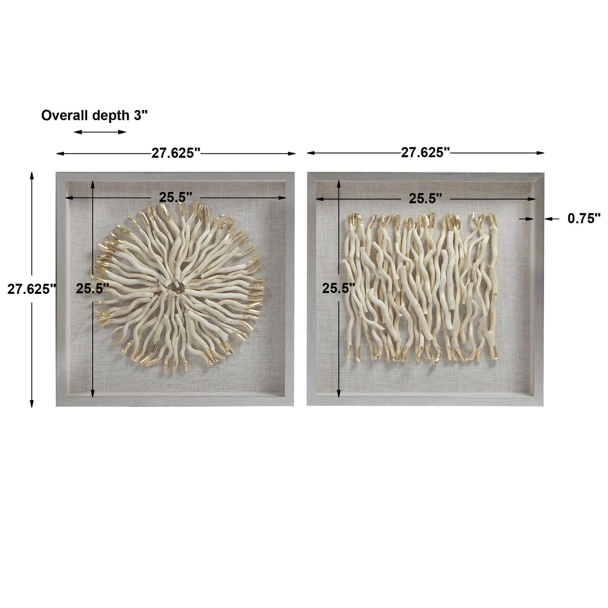 Black Label Leone Shadow Boxes, S/2.