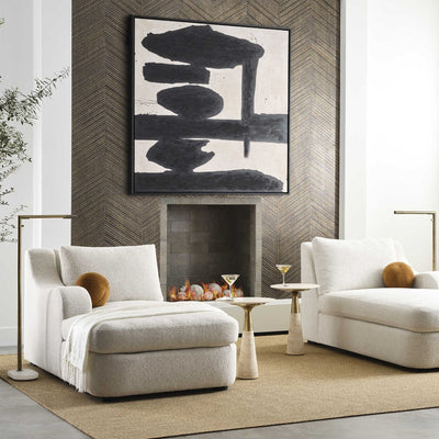 Uttermost Accessories Black Label Rock on Framed Canvas House of Isabella UK