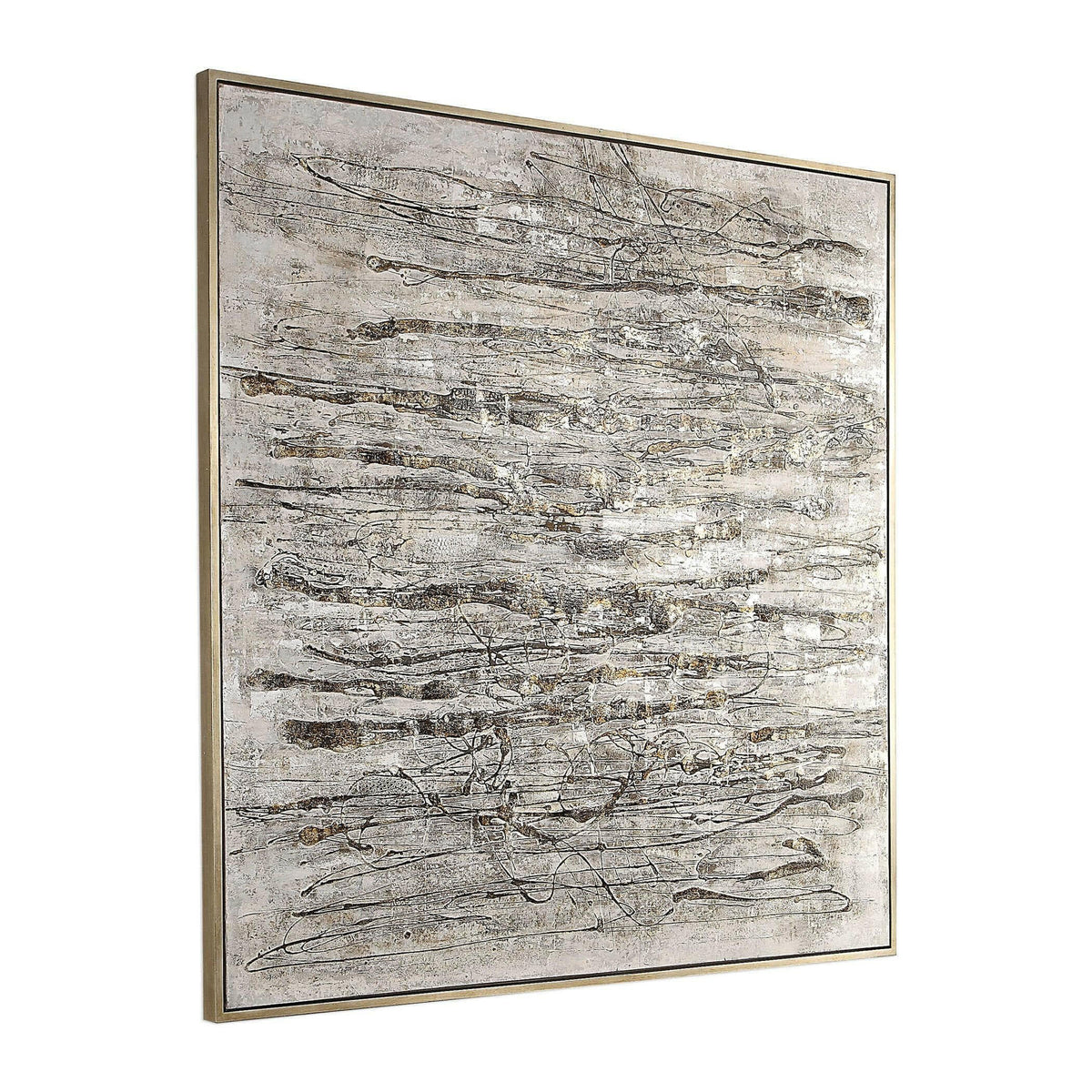 Black Label Scribbles Hand Painted Canvas.