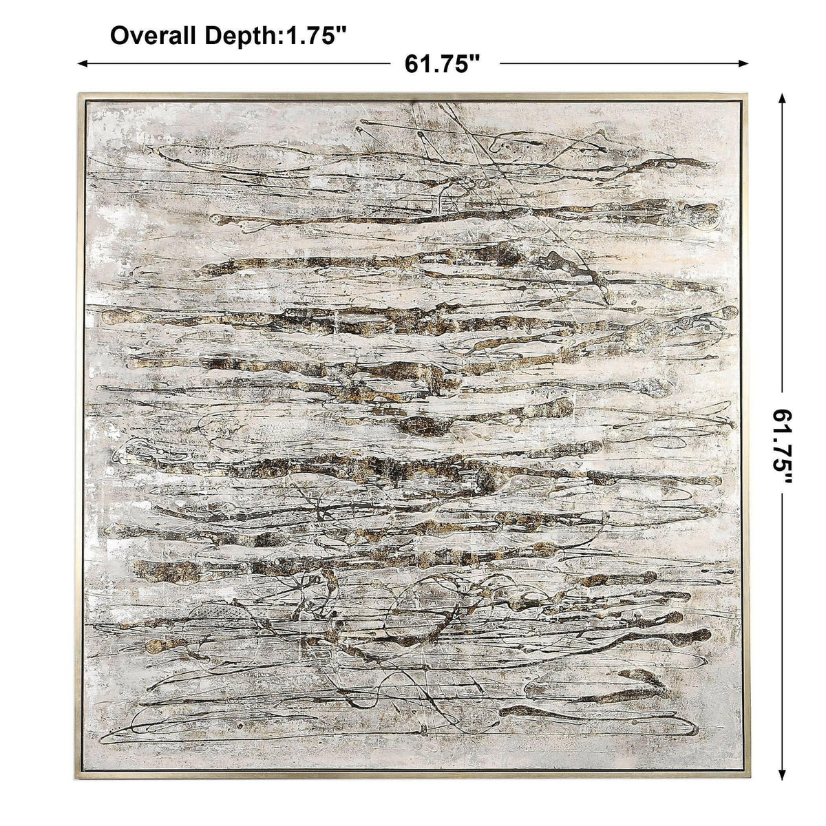 Black Label Scribbles Hand Painted Canvas.