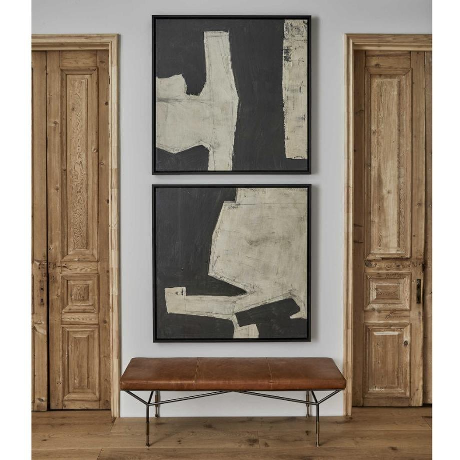 Black Label Transformation Framed Canvases, Set of 2.