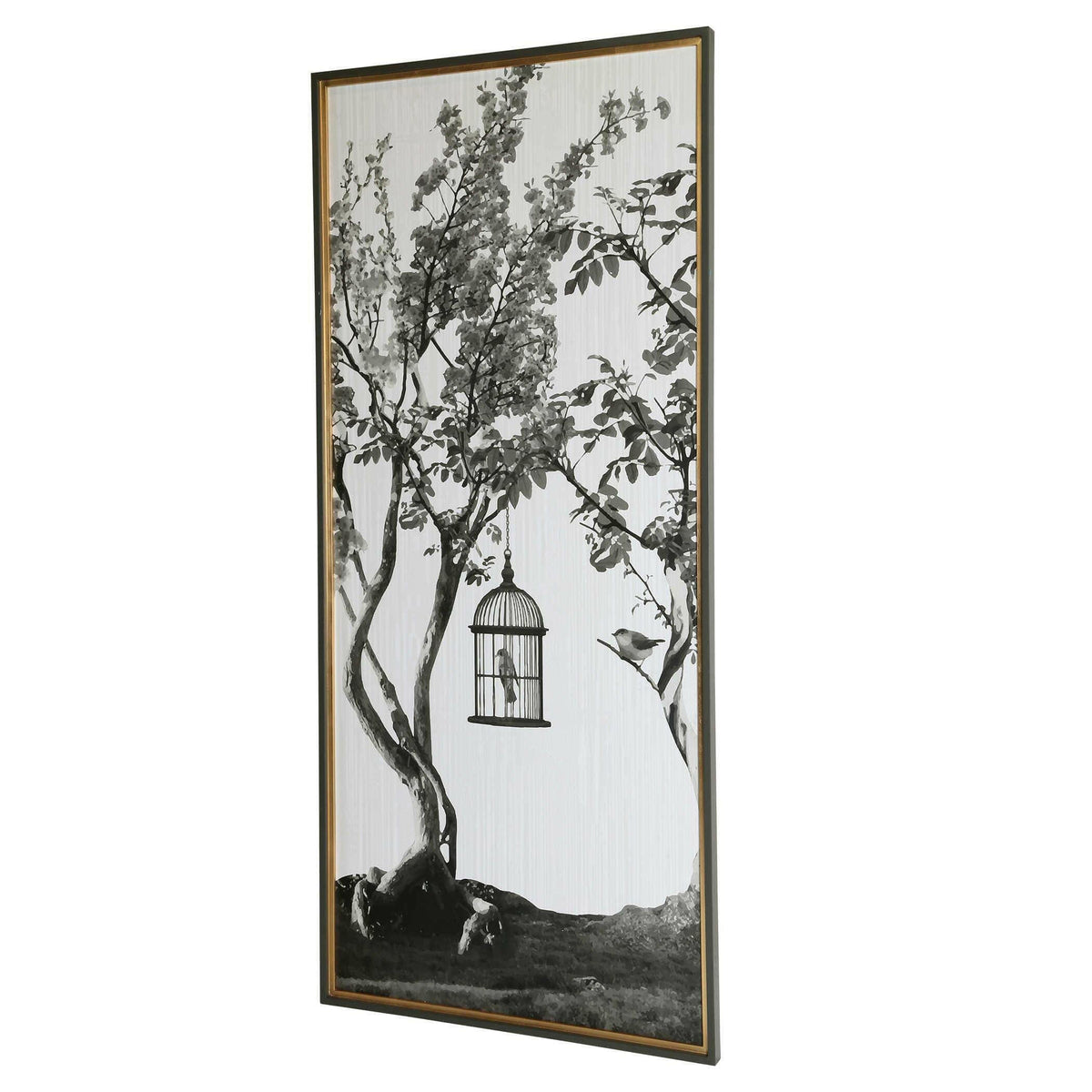 Black Label Woodland Songbird Framed Print - Left.