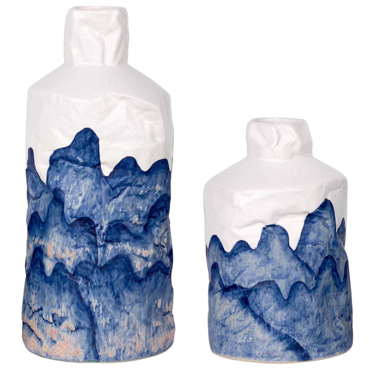 Uttermost Accessories Blue Mountain Bottles - Set of 2 House of Isabella UK