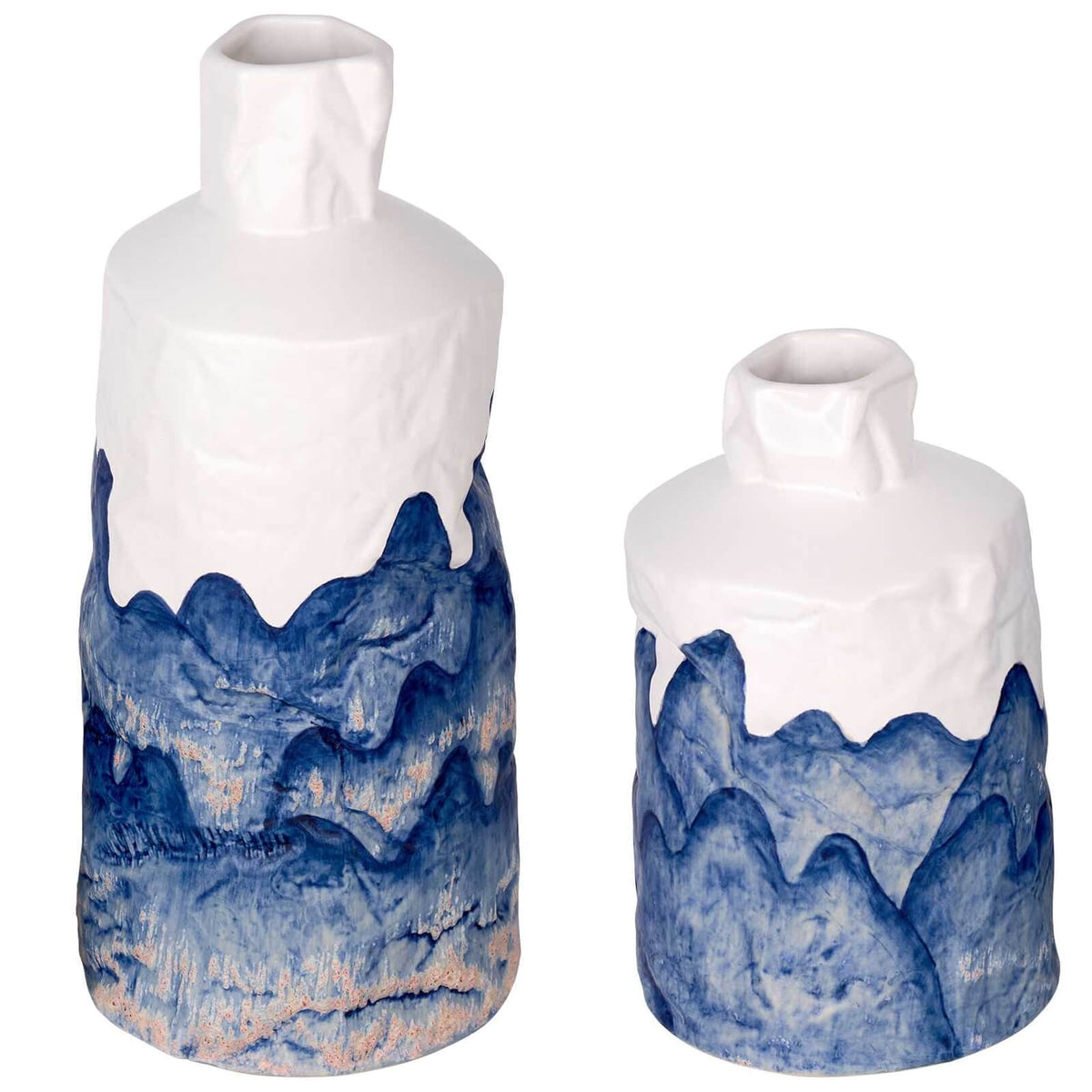 Uttermost Accessories Blue Mountain Bottles - Set of 2 House of Isabella UK