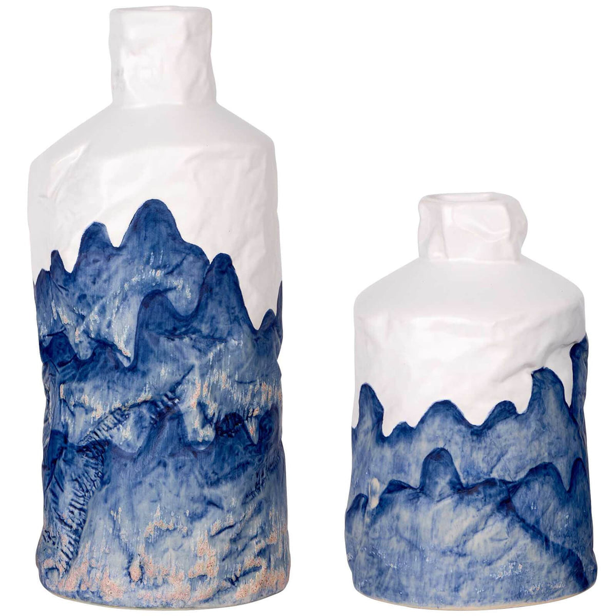 Uttermost Accessories Blue Mountain Bottles - Set of 2 House of Isabella UK