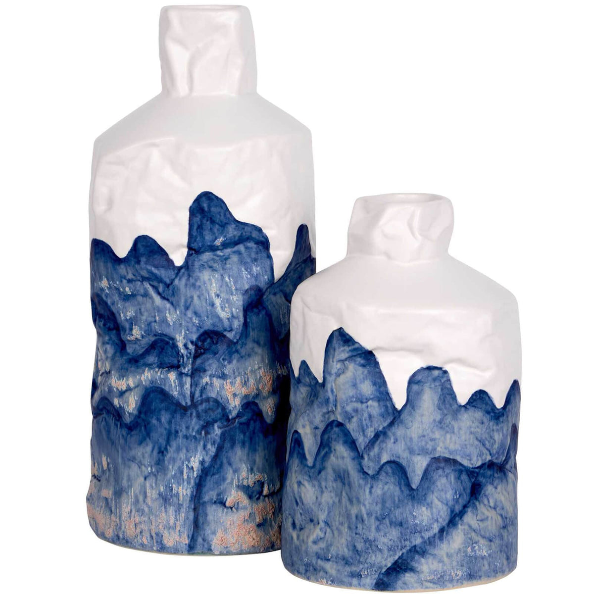 Uttermost Accessories Blue Mountain Bottles - Set of 2 House of Isabella UK