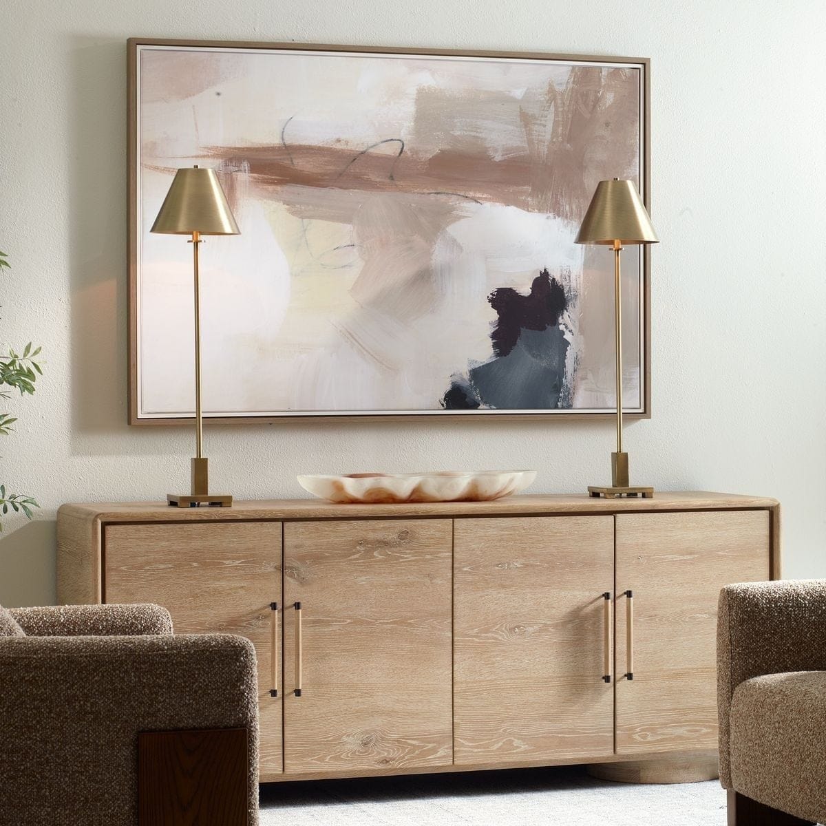Uttermost Accessories Bluster Framed Abstract Canvas House of Isabella UK