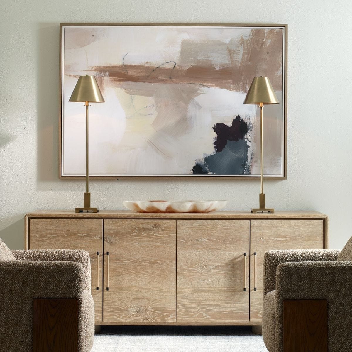 Uttermost Accessories Bluster Framed Abstract Canvas House of Isabella UK