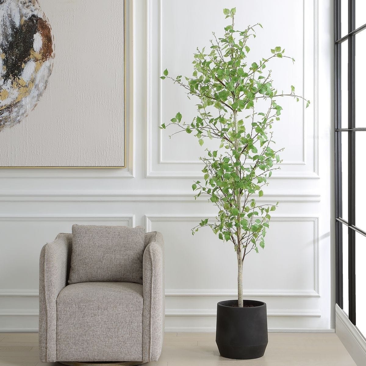 Uttermost Accessories Boreal Potted Birch Tree House of Isabella UK