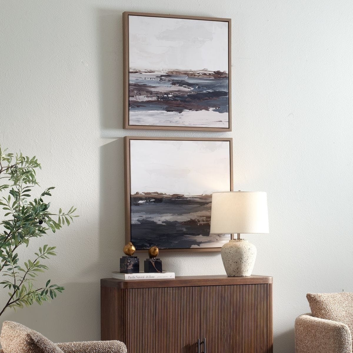 Uttermost Accessories Bring Me In Framed Landscape Painting - Set of 2 House of Isabella UK