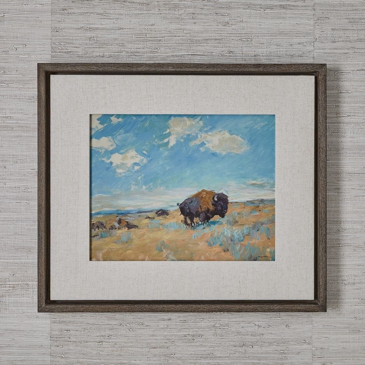 Uttermost Accessories Buffalo Framed Canvas House of Isabella UK