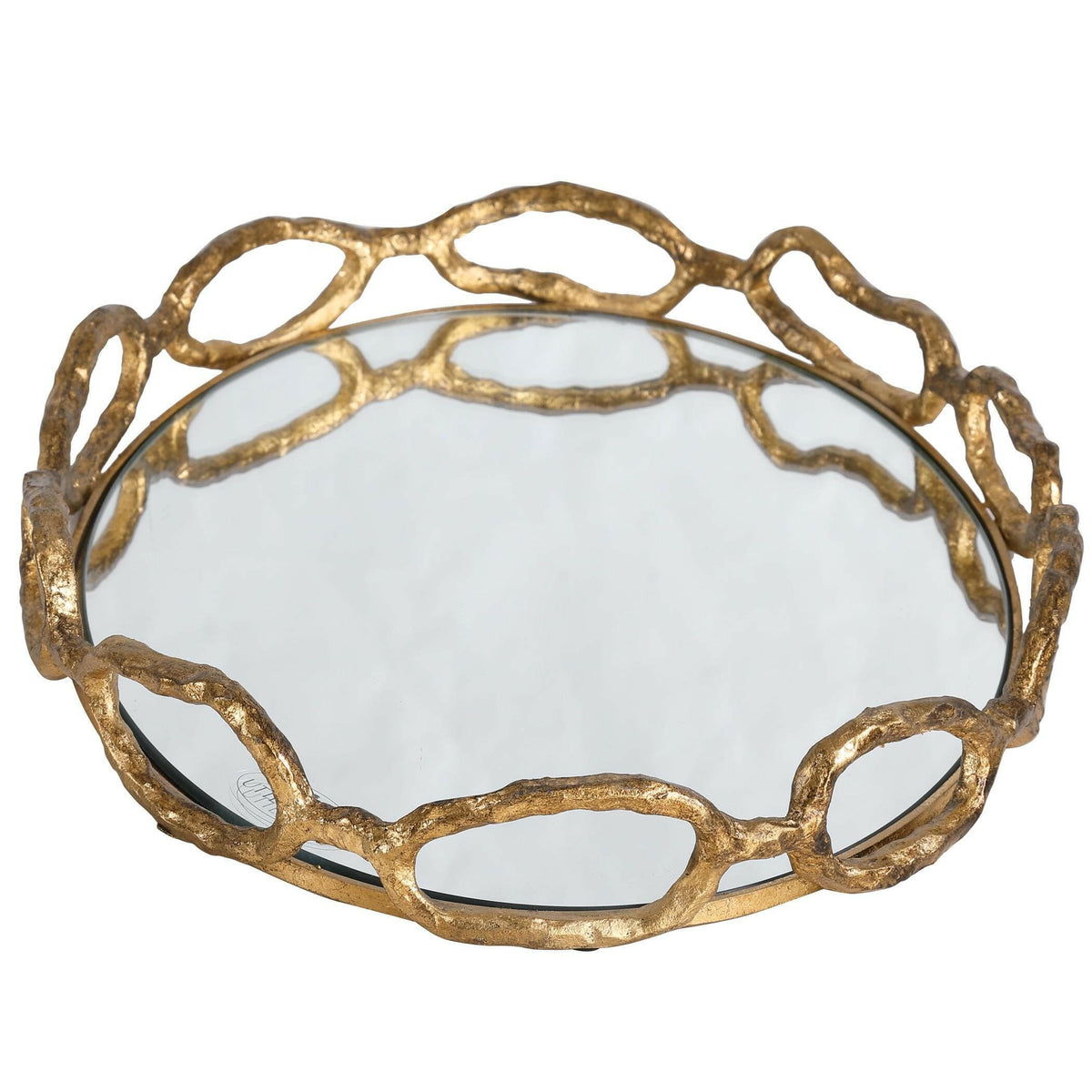 Cable Chain Mirrored Tray.