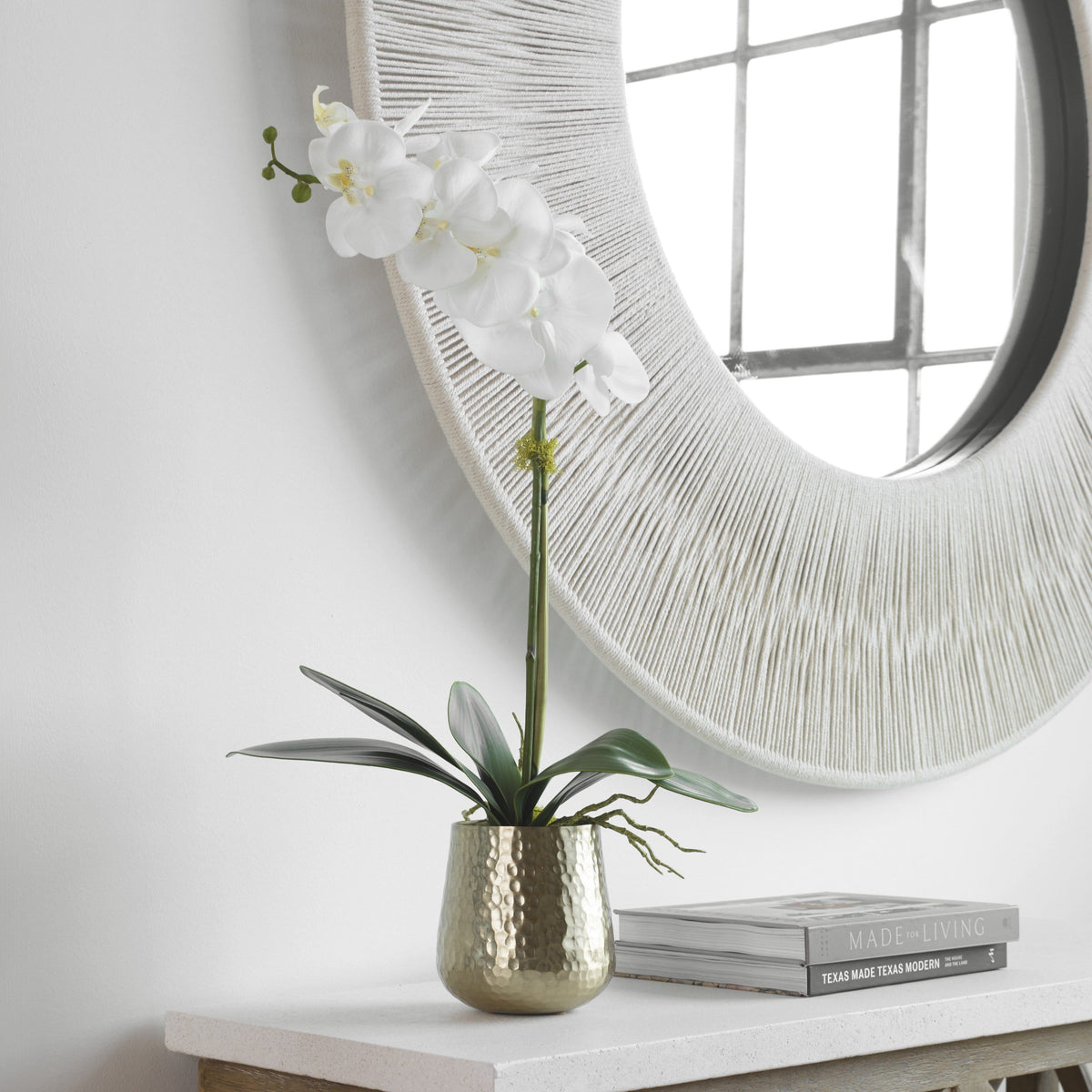 Uttermost Accessories Cami Orchid With Brass Pot House of Isabella UK