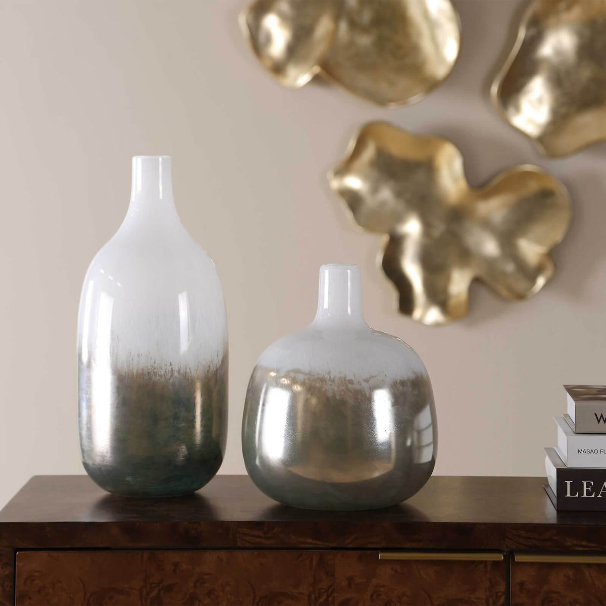 Uttermost Accessories Cardoni Smoke Vases - Set of 2 House of Isabella UK