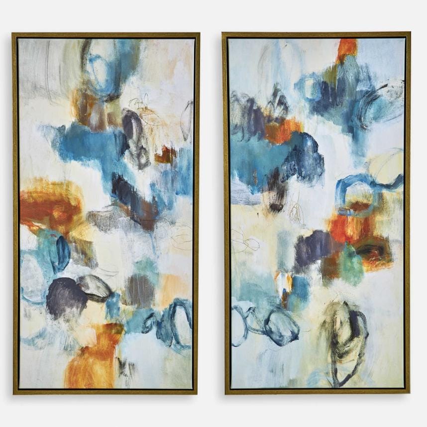Uttermost Accessories Casual Moments Framed Abstract Art | Set of 2 House of Isabella UK