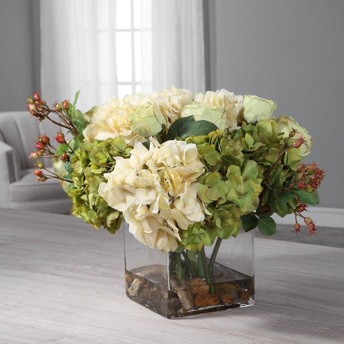 Uttermost Accessories Cecily Hydrangea Bouquet House of Isabella UK