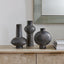 Uttermost Accessories Charcoal Bloom Indoor-Outdoor Vases - Set of 3 House of Isabella UK