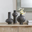 Uttermost Accessories Charcoal Bloom Indoor-Outdoor Vases - Set of 3 House of Isabella UK