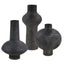 Uttermost Accessories Charcoal Bloom Indoor-Outdoor Vases - Set of 3 House of Isabella UK