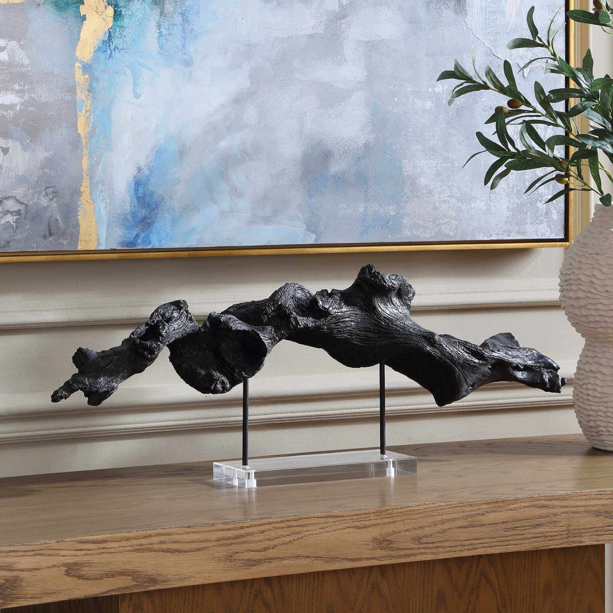 Uttermost Accessories Charred Timber Sculpture House of Isabella UK