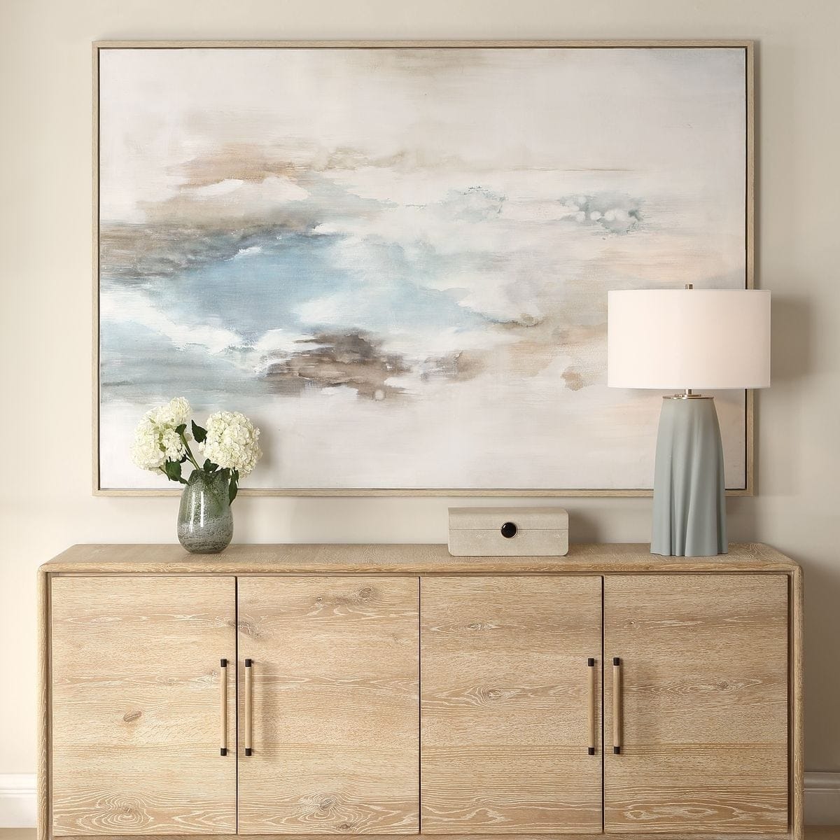 Uttermost Accessories Chasing Blue Coastal Canvas Art House of Isabella UK