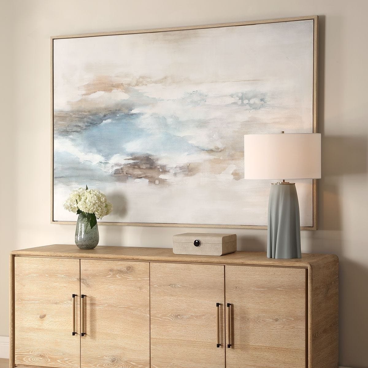 Uttermost Accessories Chasing Blue Coastal Canvas Art House of Isabella UK