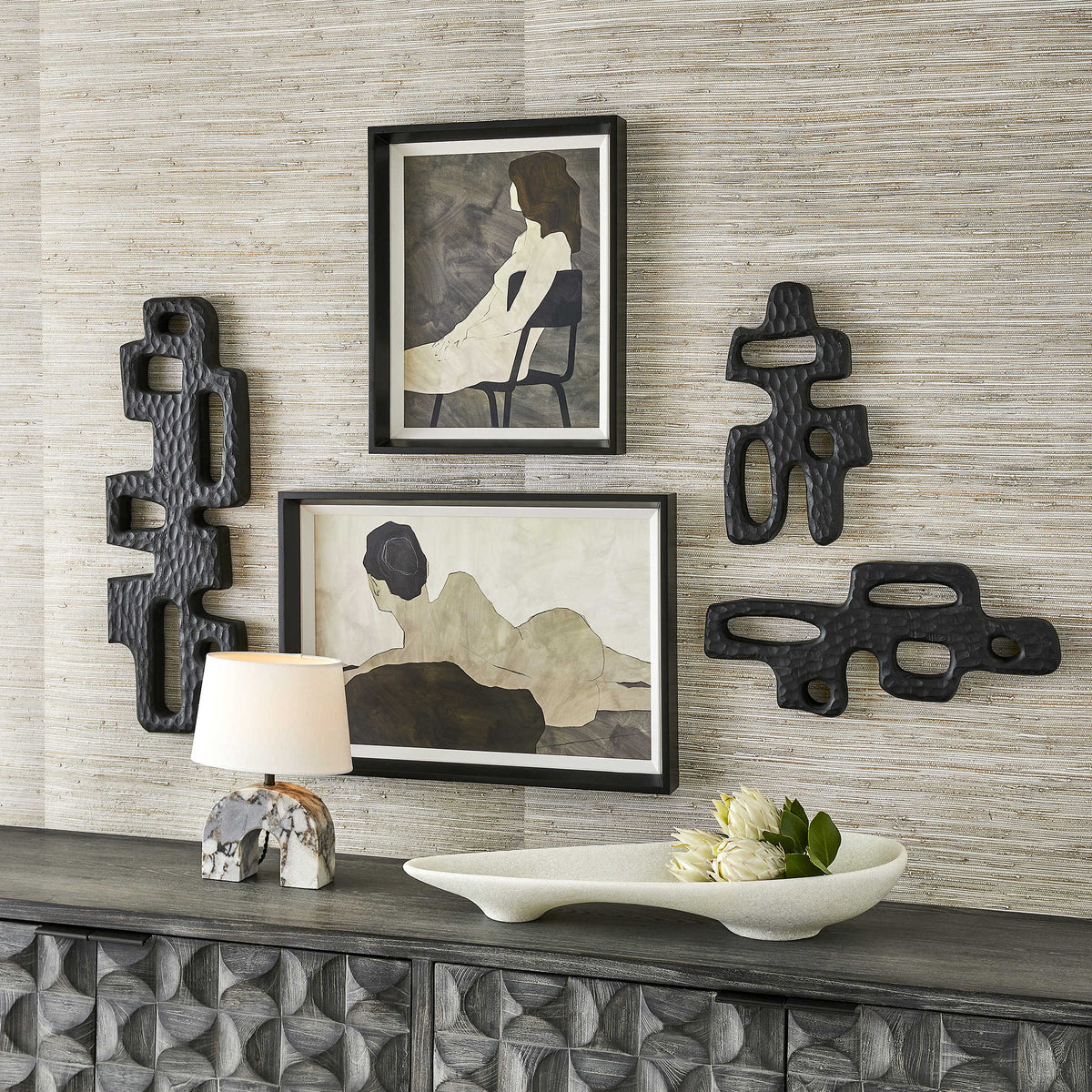 Uttermost Accessories Chiseled Silhouette Wall Sculpture - Large House of Isabella UK