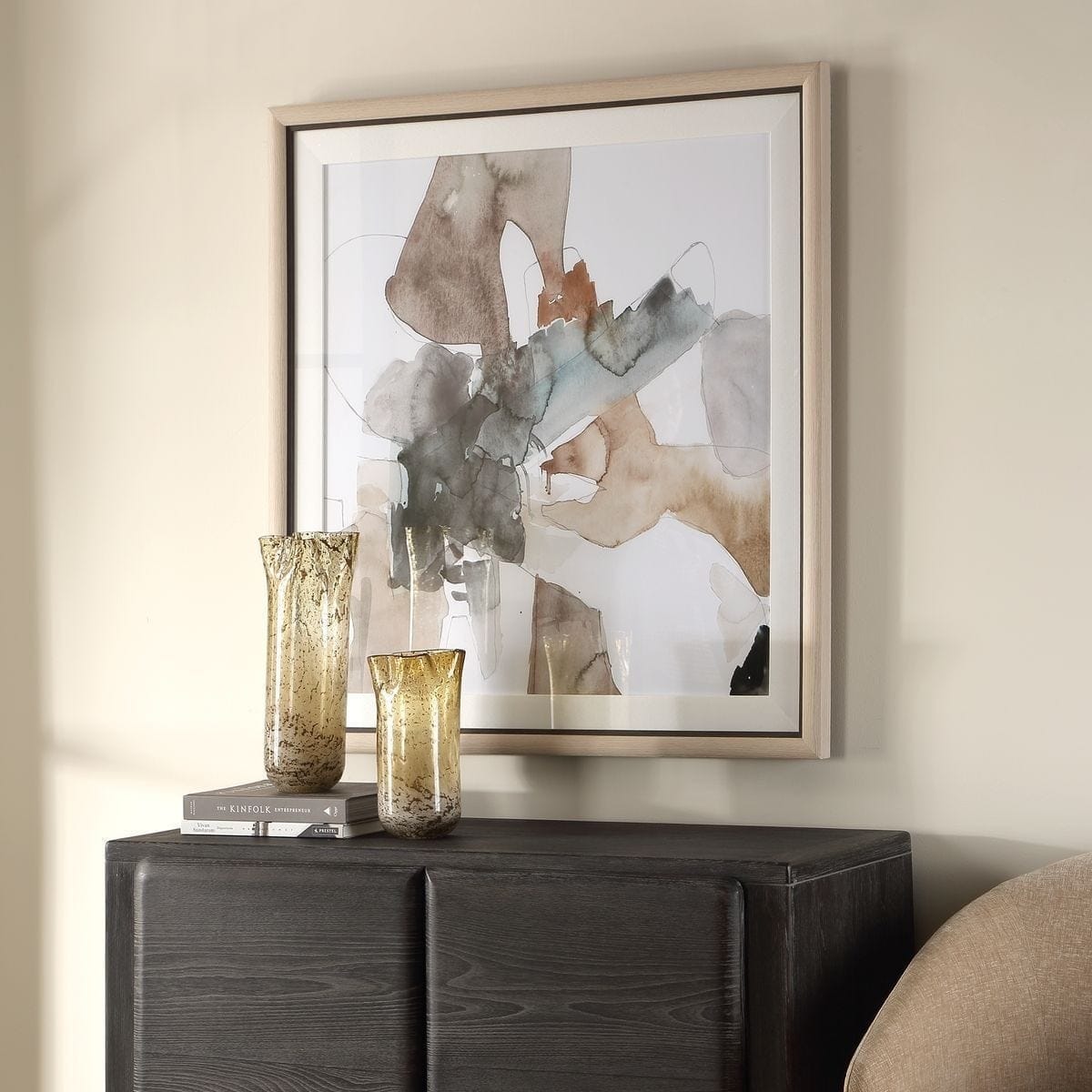 Uttermost Accessories Cohesion Framed Abstract Print House of Isabella UK
