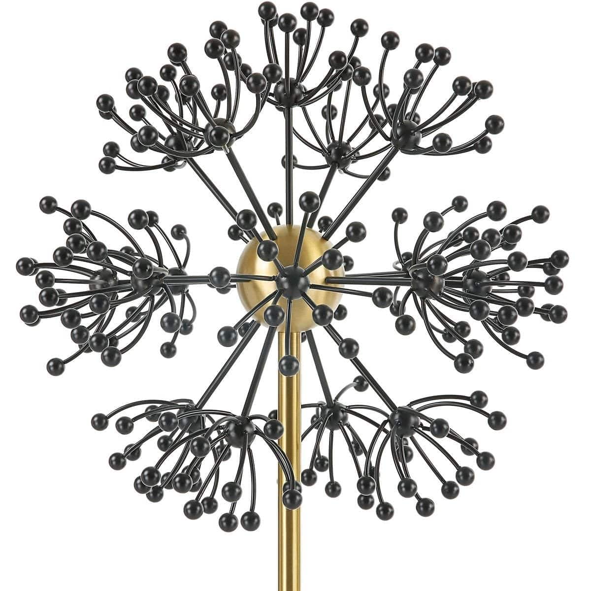 Uttermost Accessories Contemporary Dandelion Sculpture in Black Metal House of Isabella UK