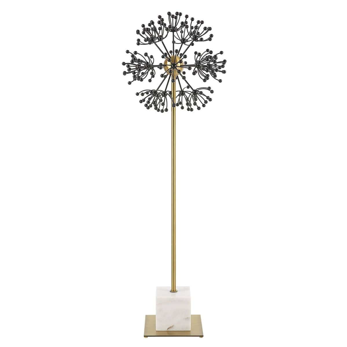 Uttermost Accessories Contemporary Dandelion Sculpture in Black Metal House of Isabella UK