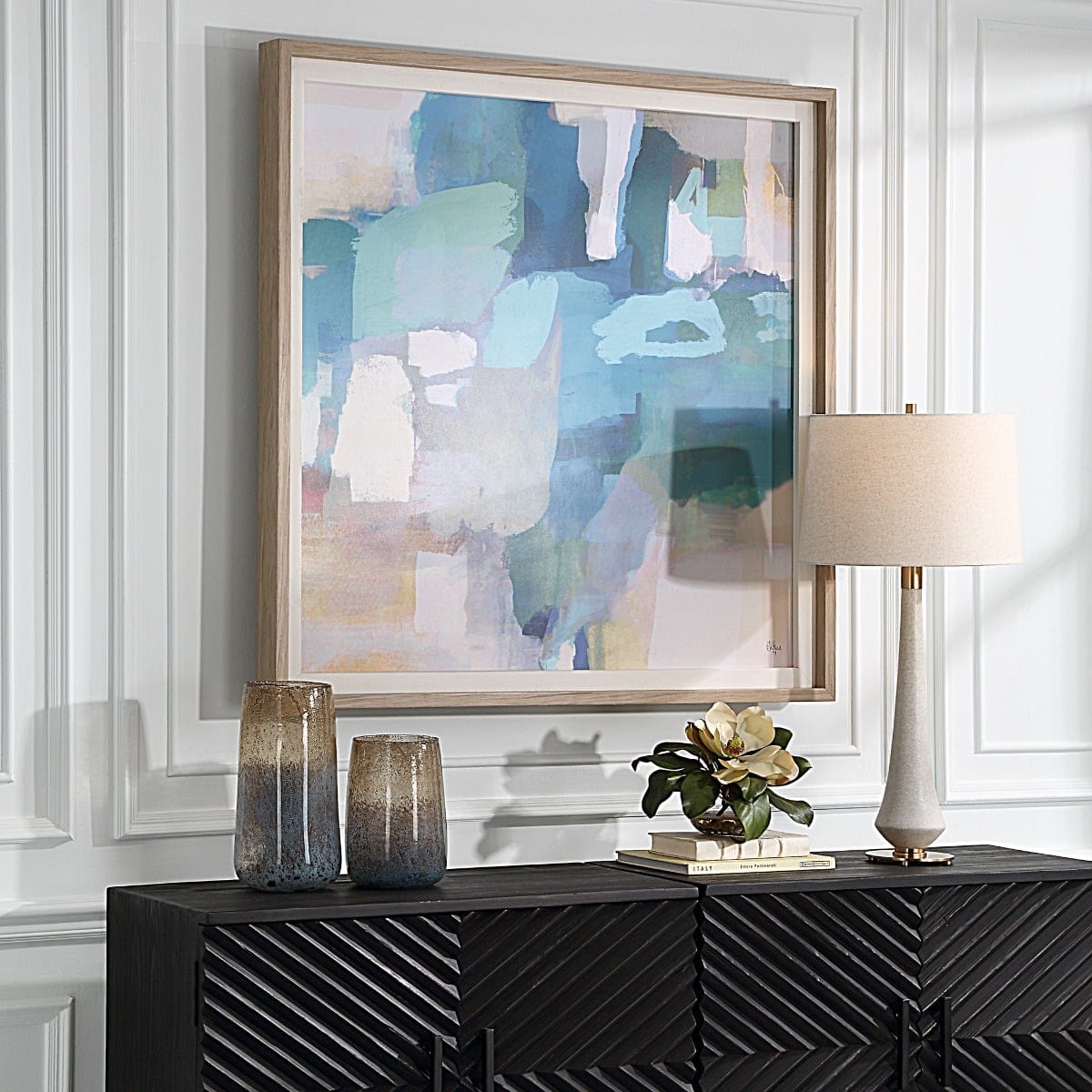 Uttermost Accessories Continue On Abstract Framed Print House of Isabella UK