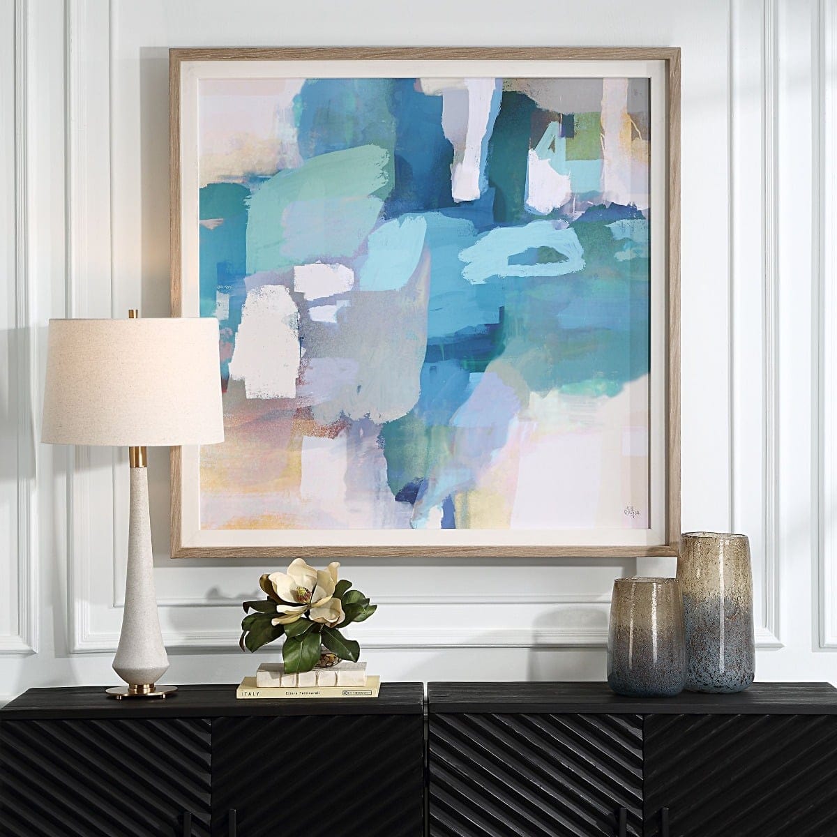 Uttermost Accessories Continue On Abstract Framed Print House of Isabella UK