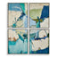 Uttermost Accessories Cool Outlook Framed Canvases Set of 4 House of Isabella UK