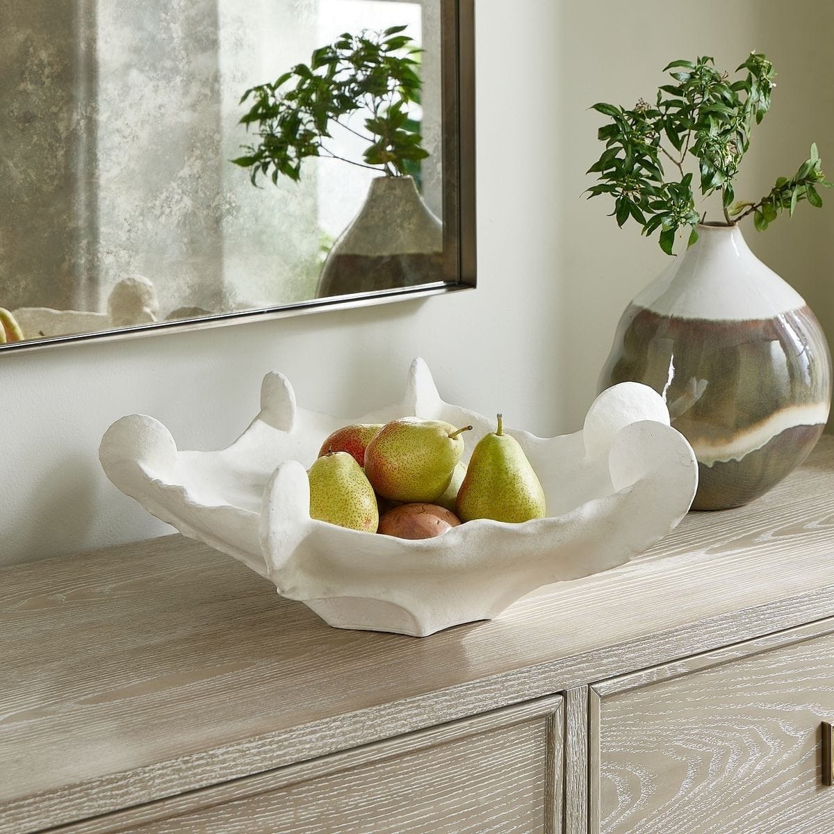 Uttermost Accessories Coral Mirage White Outdoor Bowl House of Isabella UK